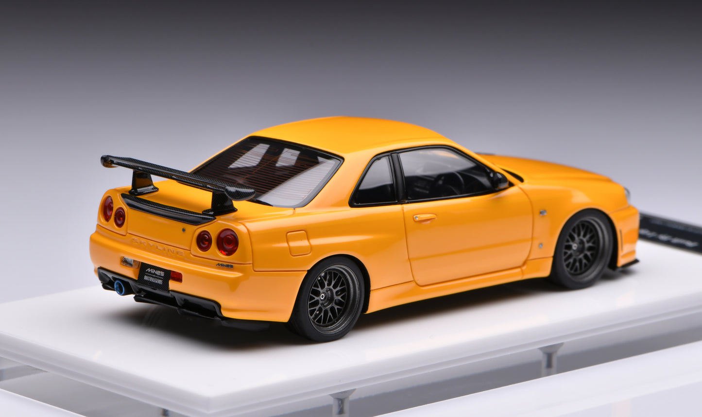 1:43 MakeUp Nissan BUILT BY LEGENDS Mine's Skyline GT-R(R34) EM681C