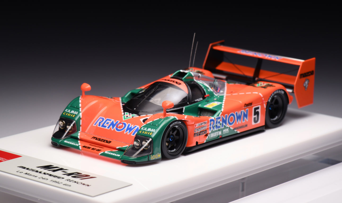 1:43 MakeUp Mazda MX-R01"RENOWN"LeMans 1992 No.5 4th EM312