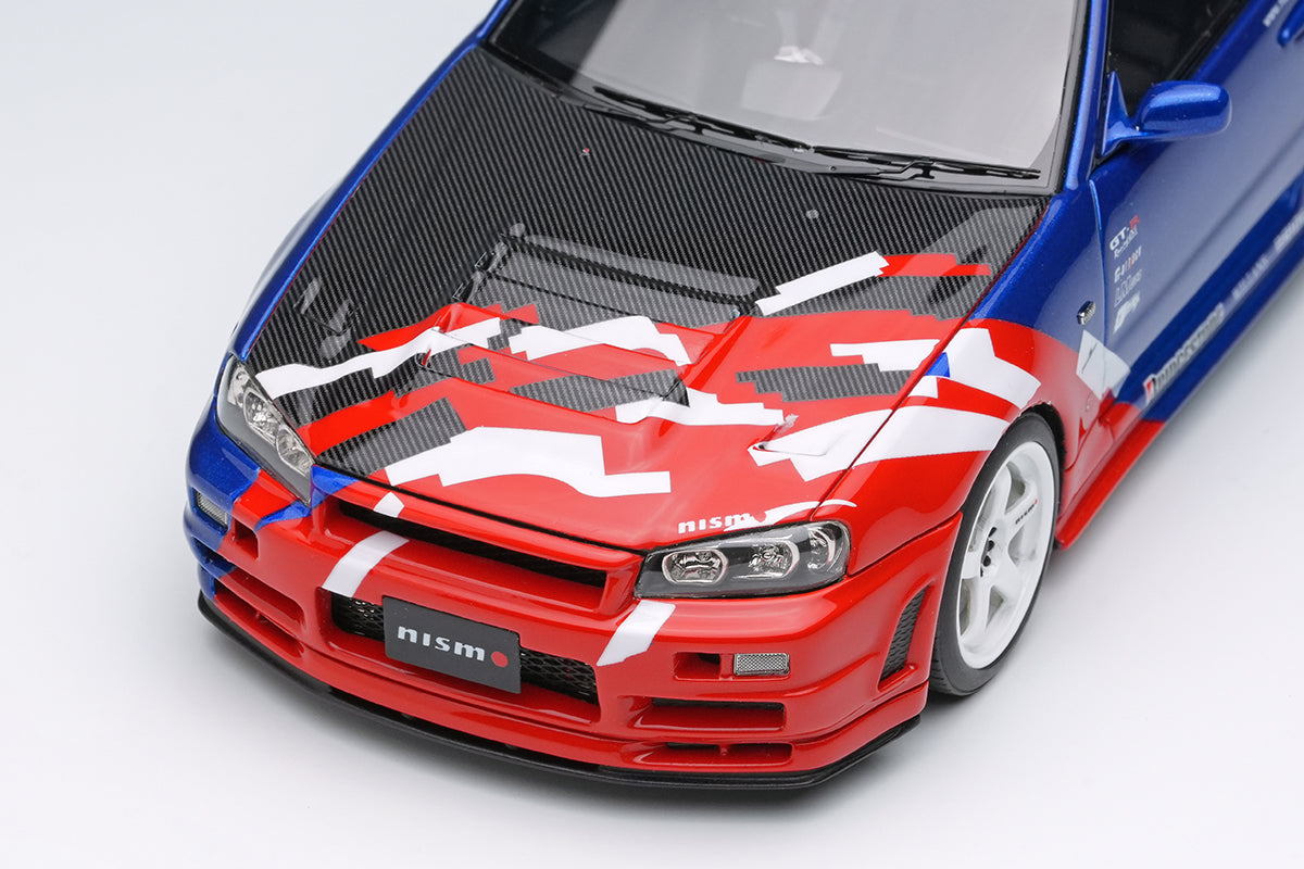 Pre-Order 1:43 NISSAN SKYLINE GT-R (BNR34 NISMO R-tune) Launch Version Tokyo Auto salon 2000 EM771