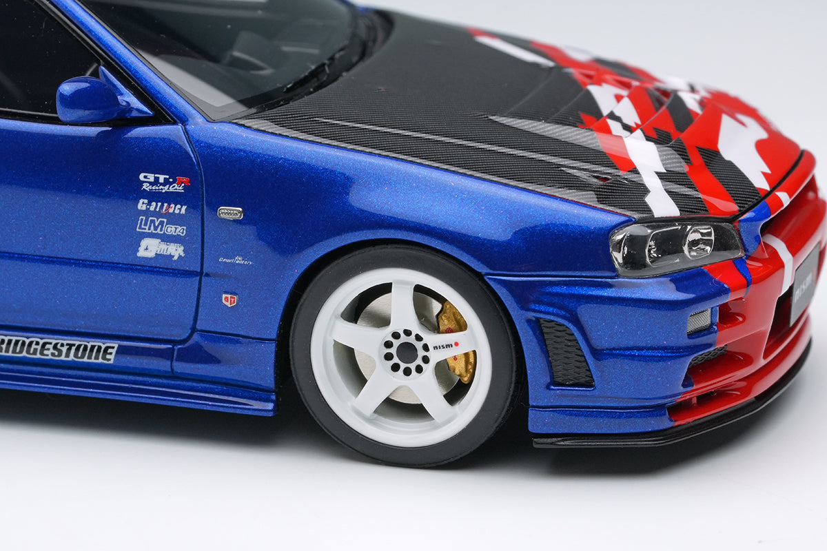 Pre-Order 1:43 NISSAN SKYLINE GT-R (BNR34 NISMO R-tune) Launch Version Tokyo Auto salon 2000 EM771