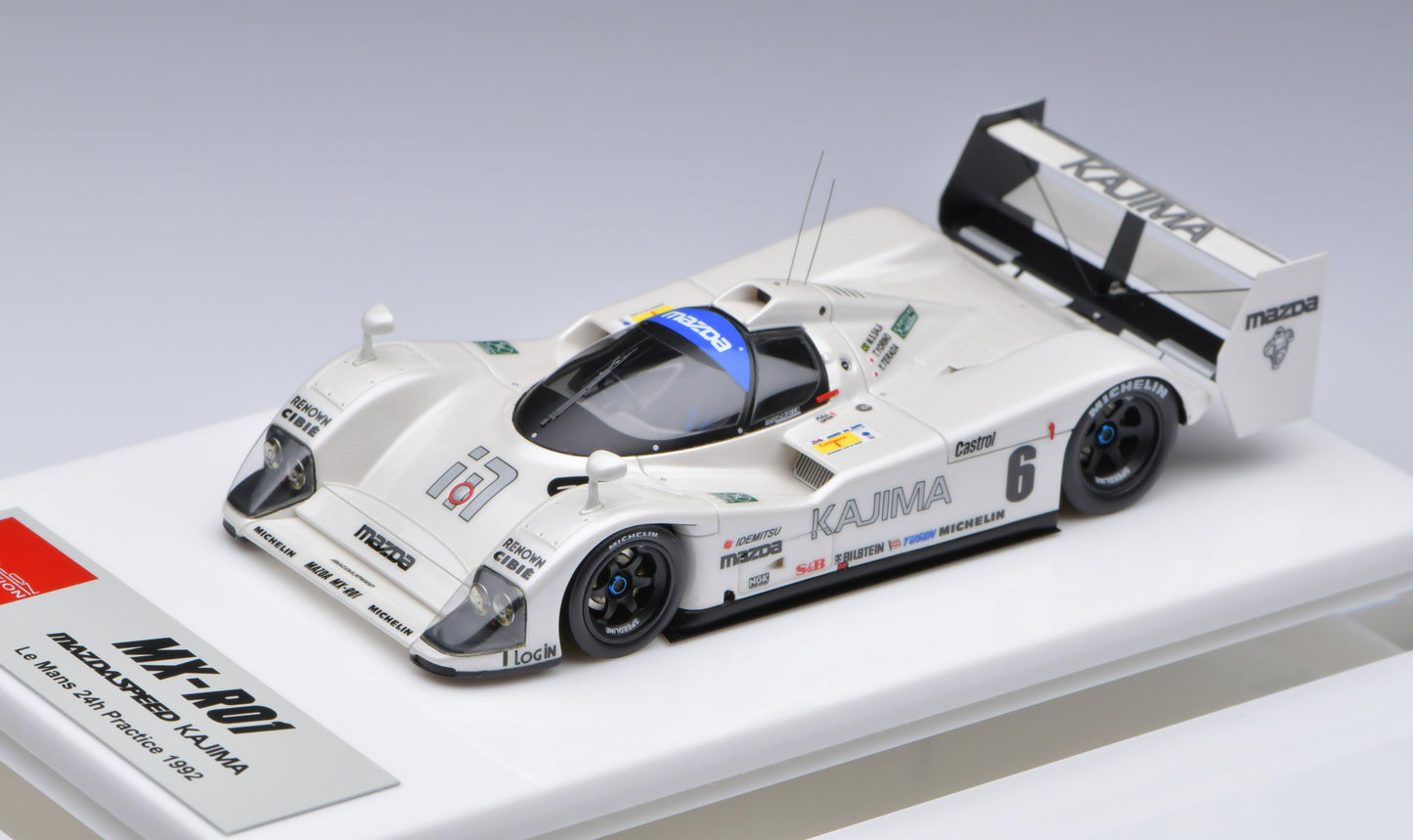 1:43 MakeUp Mazda MXR-01"KAJIMA"LeMans 24h Practice 1992 NO.6 EM313B
