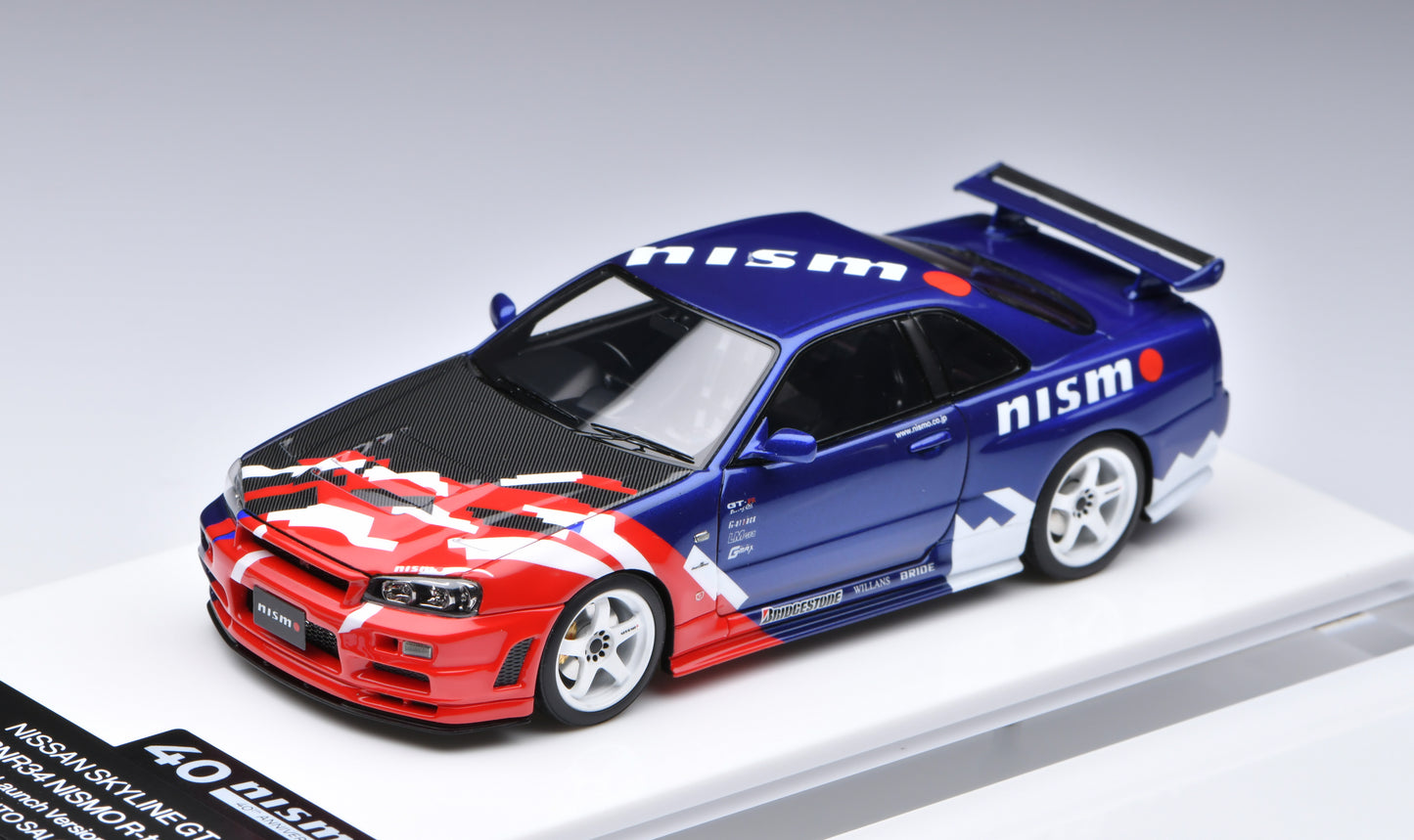1:43 MakeUp Nissan Skyline GT-R(R34 NISMO R-tune)Launch Version Tokyo Auto salon EM771