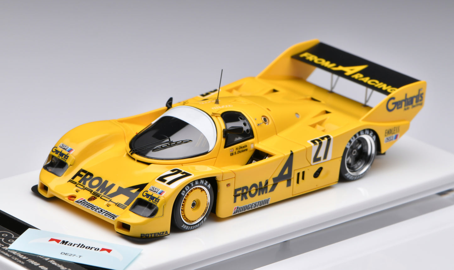 1:43 MakeUp Porsche 9626C"FROM A"WEC IN JAPAN 1988 No.27 VM315