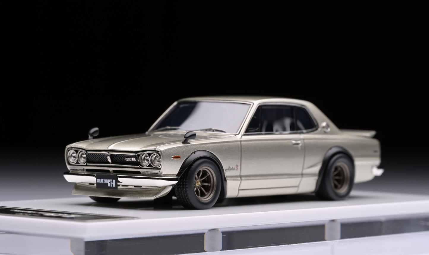 1:43 MakeUp Nissan Skyline 2000 GT-R KPGC10 RS watanabe 8 spoke VM273A