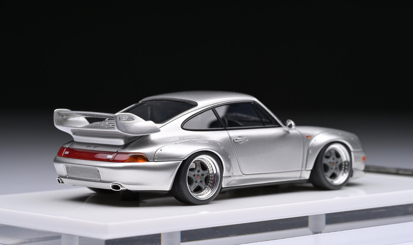1:43 MakeUp Porsche 911 993 GT2 Street Silver VM114A