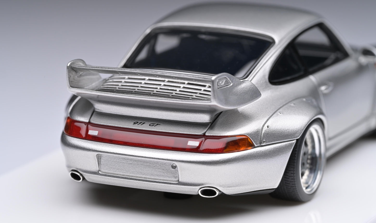 1:43 MakeUp Porsche 911 993 GT2 Street Silver VM114A