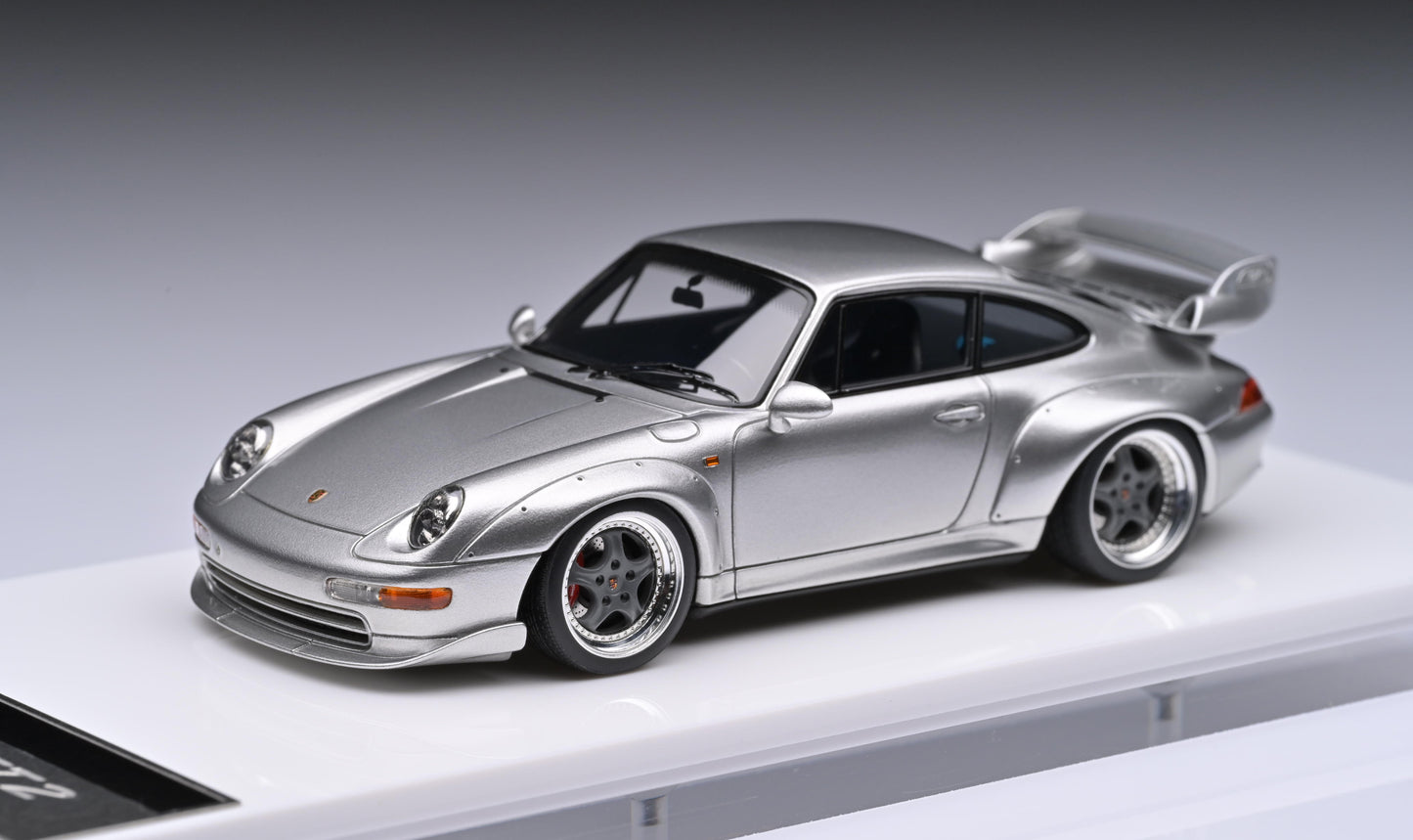 1:43 MakeUp Porsche 911 993 GT2 Street Silver VM114A