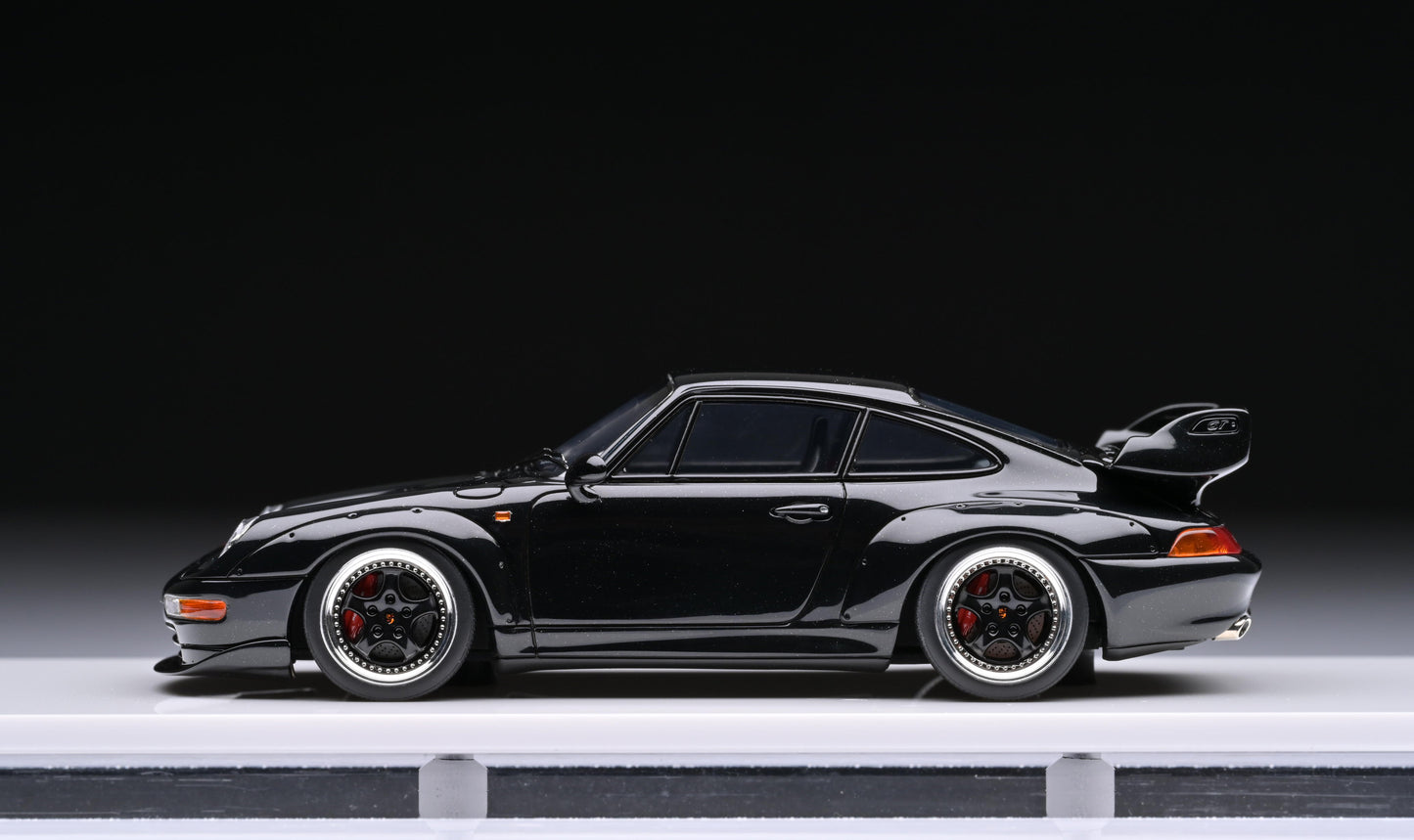 1:43 MakeUp Porsche 911 993 GT2 Street Black Metallic VM114J