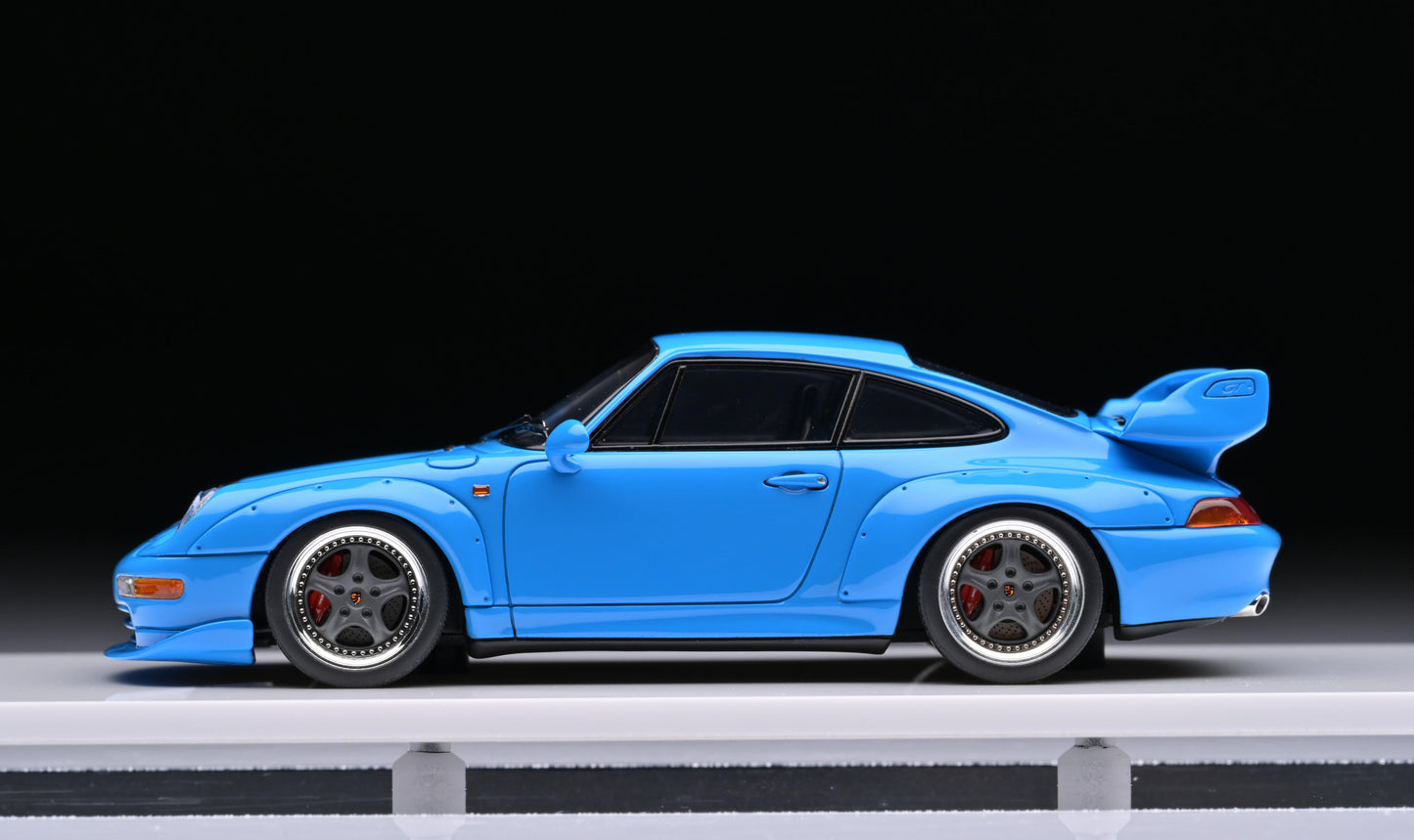 1:43 MakeUp Porsche 911 993 GT2 Riviera Blue VM114F