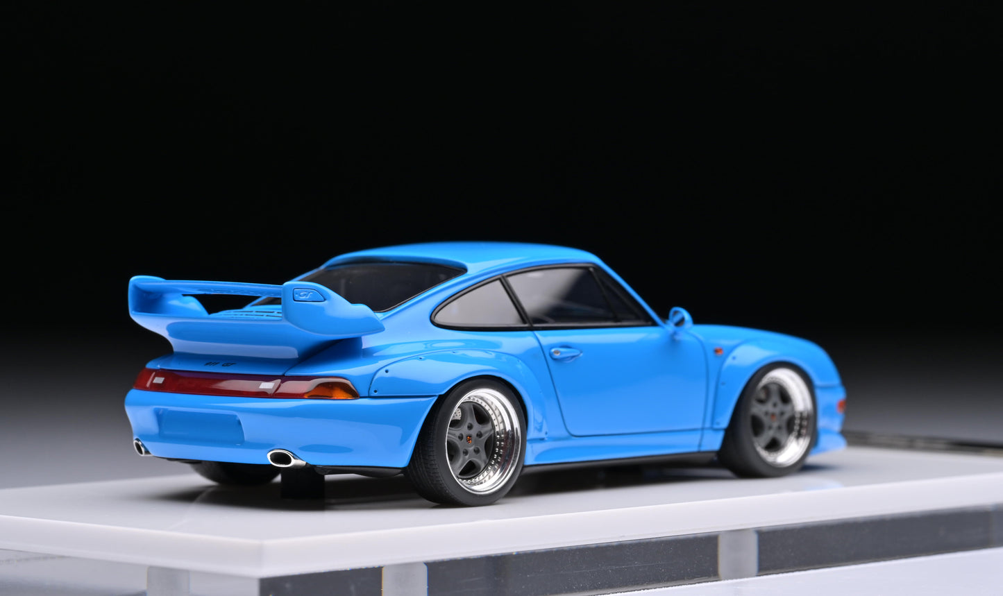 1:43 MakeUp Porsche 911 993 GT2 Riviera Blue VM114F