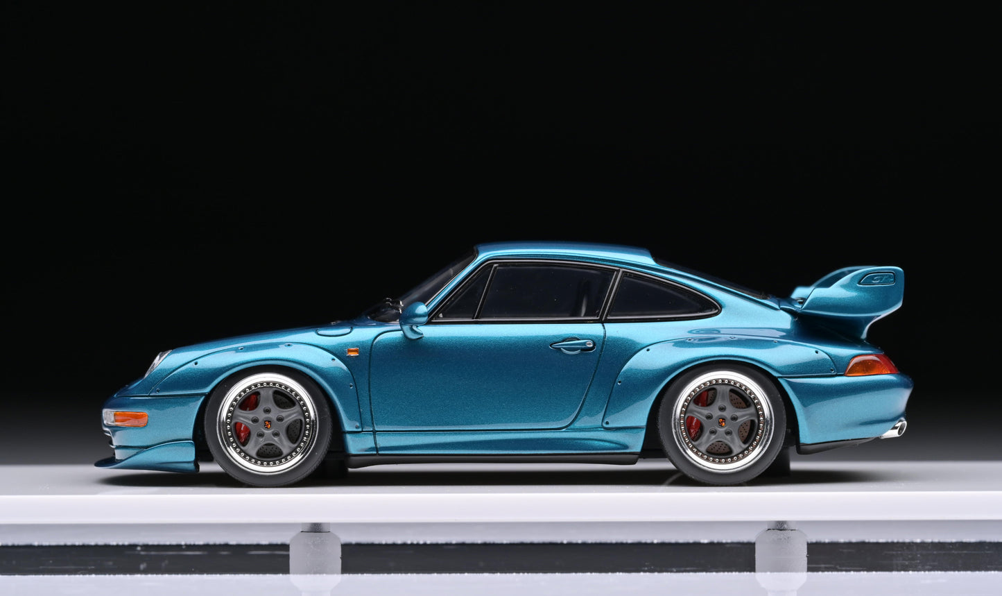 1:43 MakeUp Porsche 911 993 GT2 Street Turquoise Green Metalic VM114G