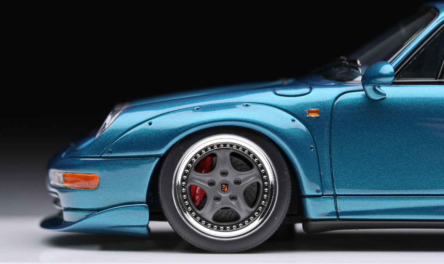 1:43 MakeUp Porsche 911 993 GT2 Street Turquoise Green Metalic VM114G