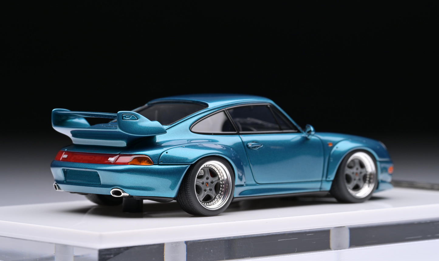 1:43 MakeUp Porsche 911 993 GT2 Street Turquoise Green Metalic VM114G