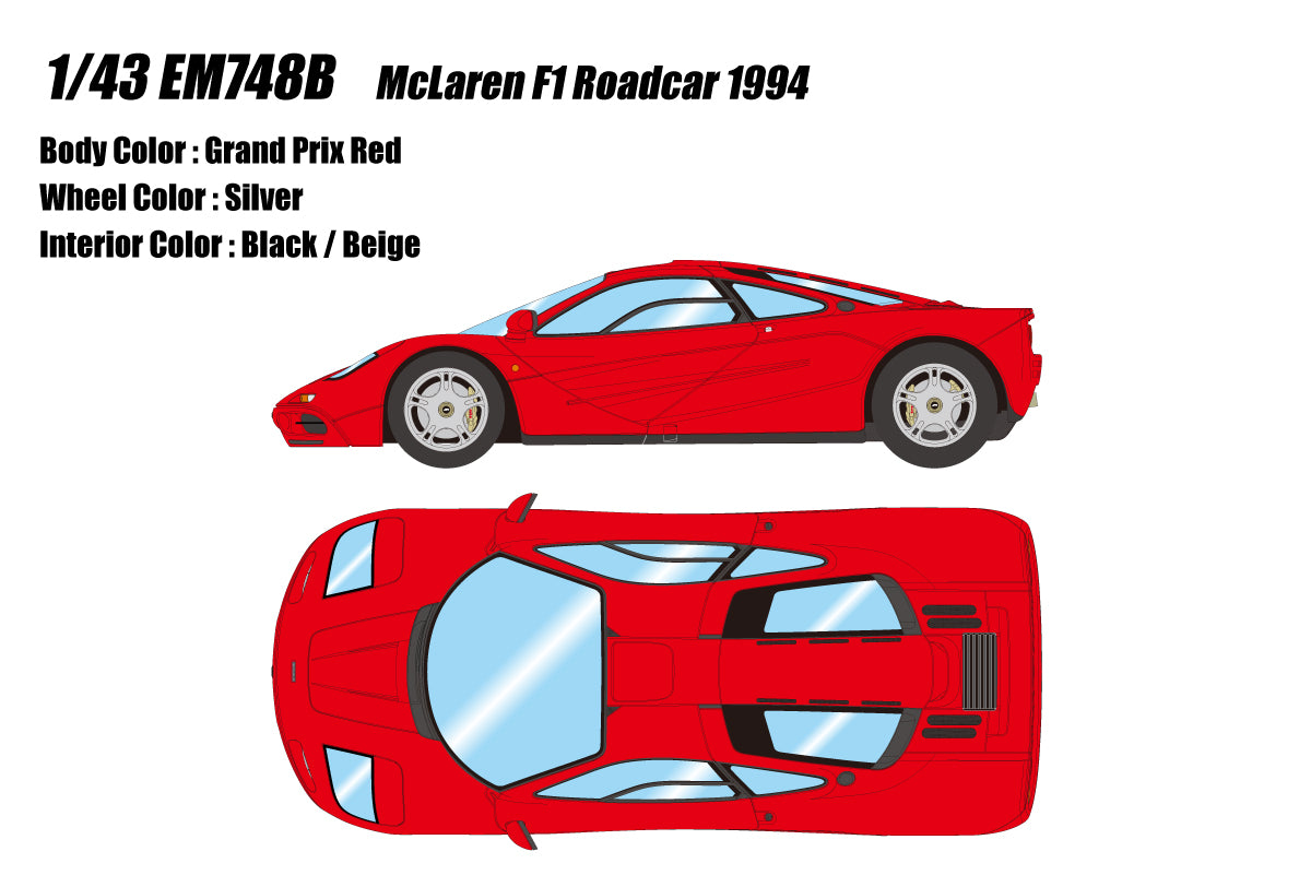 Pre-Order 1:43 MakeUp McLaren F1 Roadcar 1994 EM748