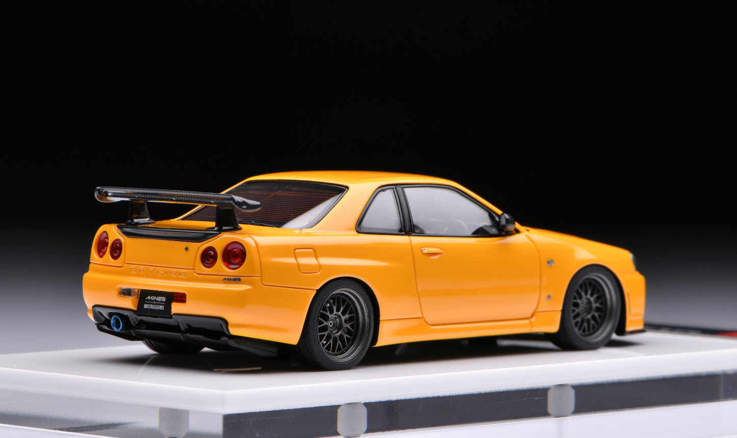 1:43 MakeUp Nissan BUILT BY LEGENDS Mine's Skyline GT-R(R34) EM681C