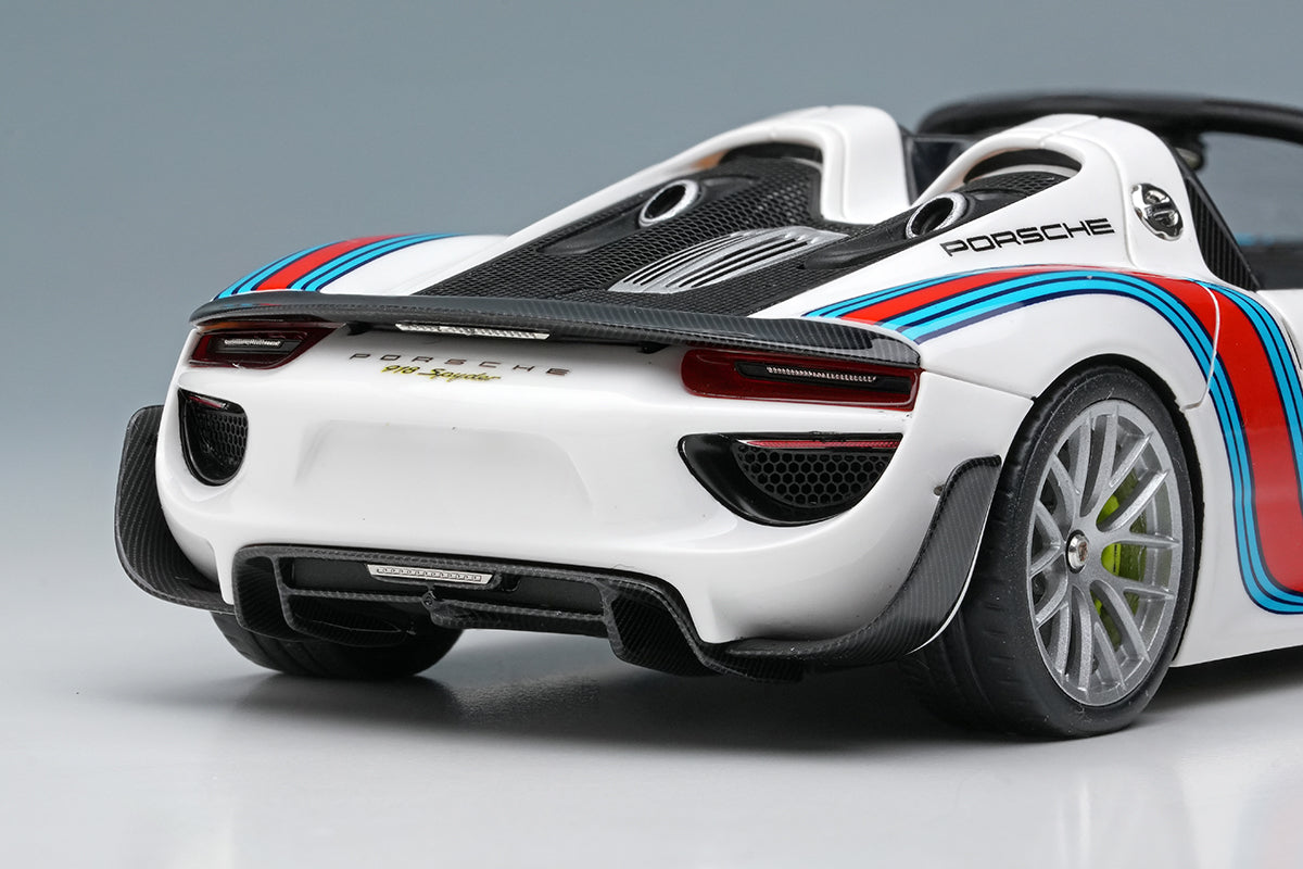 Pre-Order 1:43 MakeUp Porsche 918 Spyder weissach package 2011 Martini Stripe EM569A