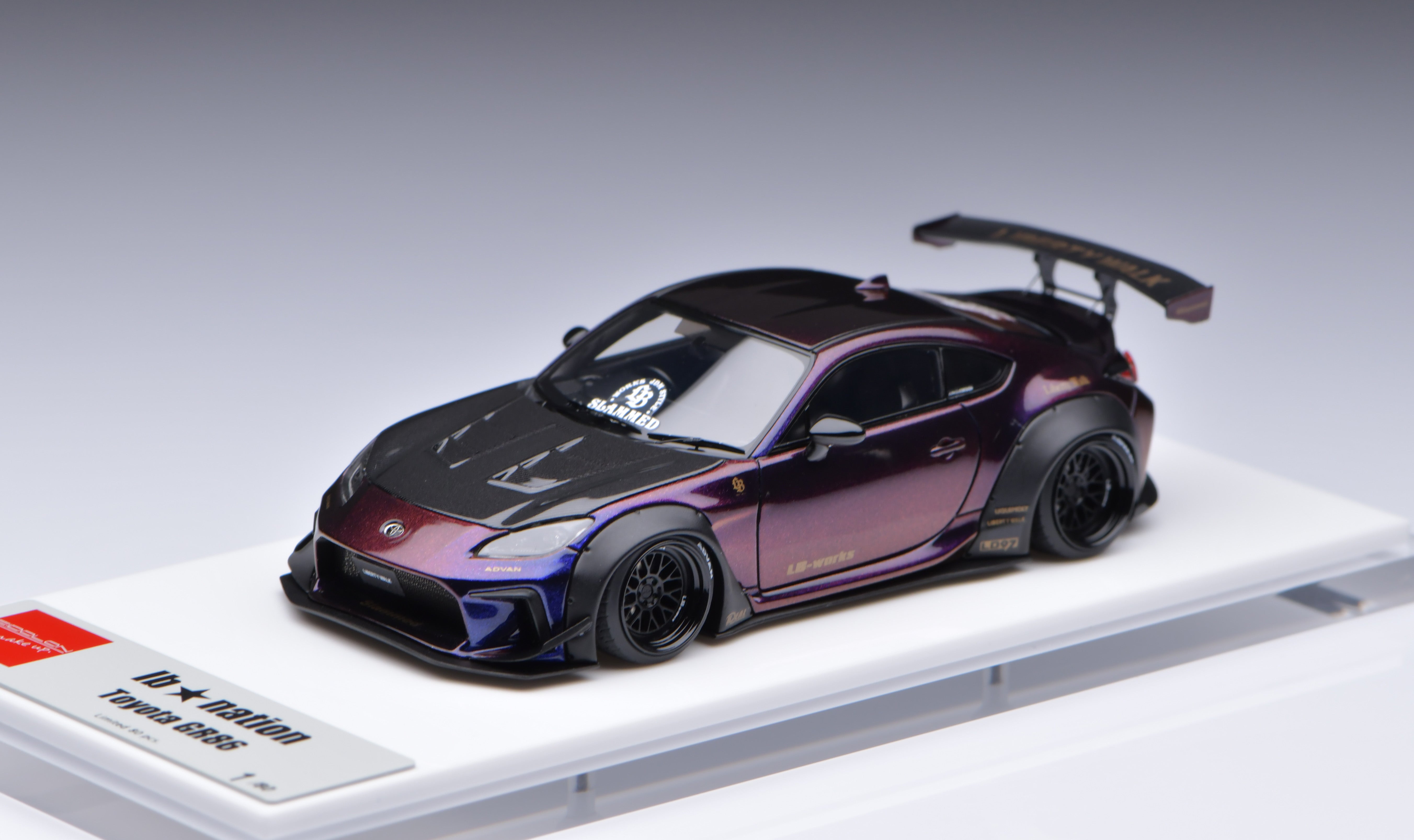 1:43 MakeUp LB Nation Toyota GR86 NO.1 LB022E – Venom Model