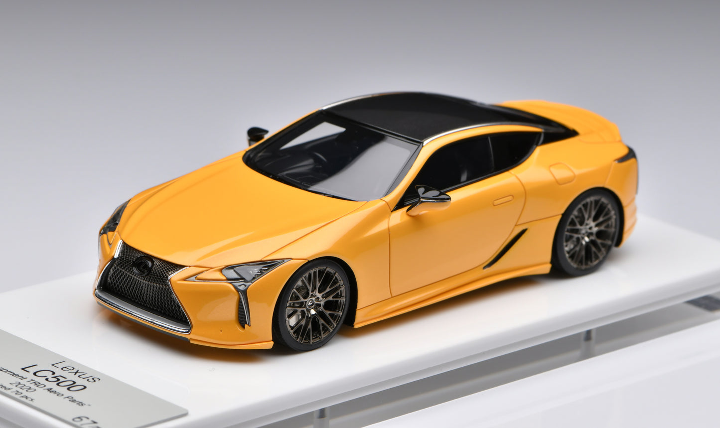 1:43 MakeUp Lexus LC500"TRD Aero Package"EM617B Naples Yellow ContrastLayening