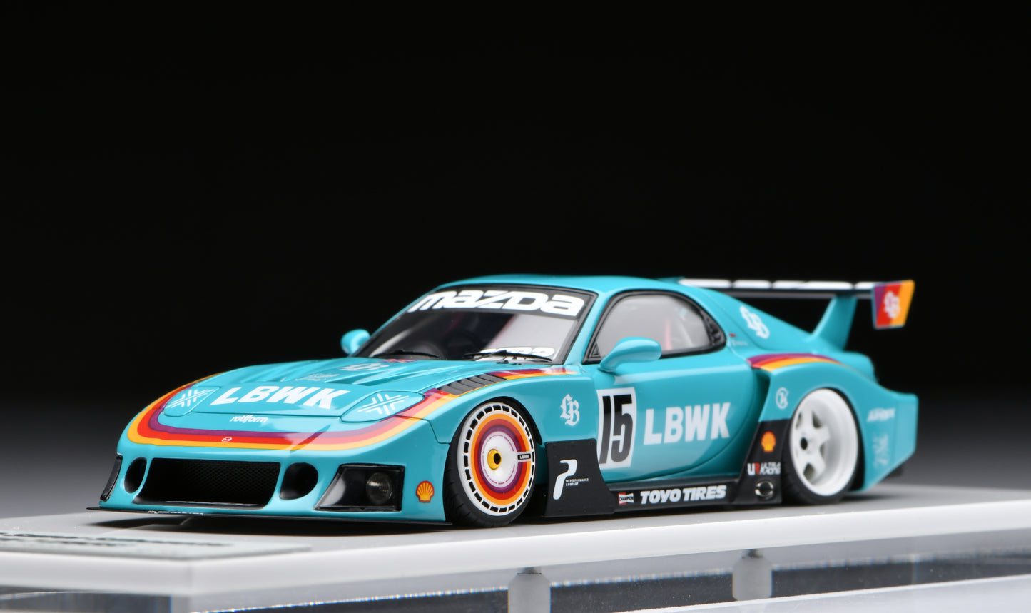 1:43 MakeUp LB-Super Silhouette MAZDA FD3S RX-7 Mint Green LB028C