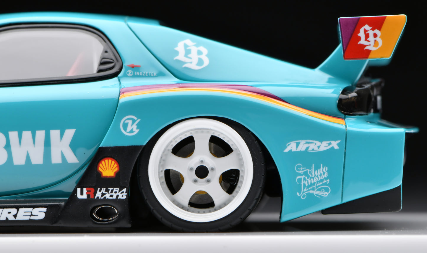 1:43 MakeUp LB-Super Silhouette MAZDA FD3S RX-7 Mint Green LB028C