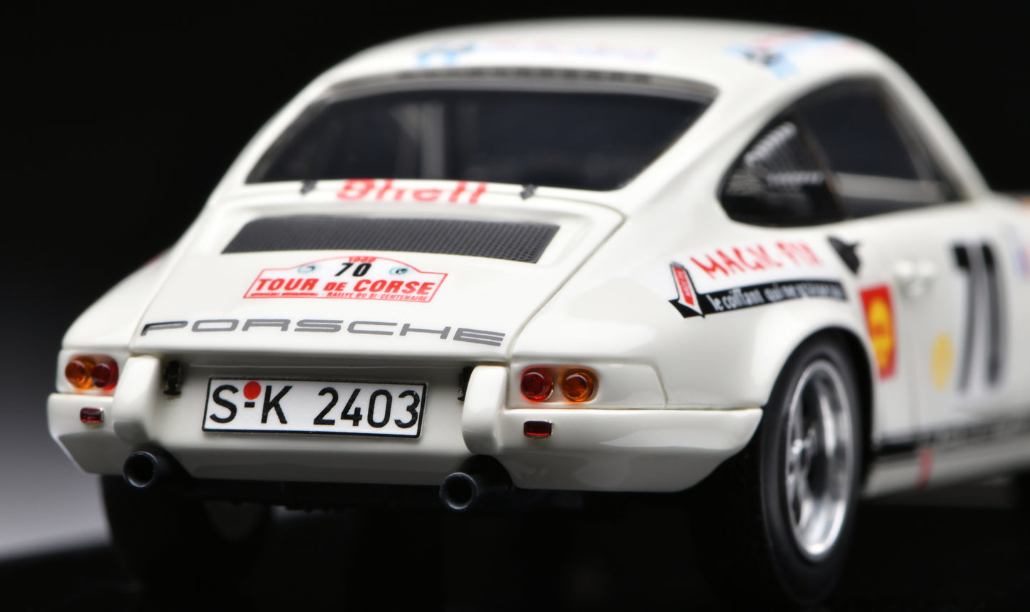 1:43 MakeUp Porsche 911 R "Porsche System"Tour de Corse 1969 winner No.70 VM199