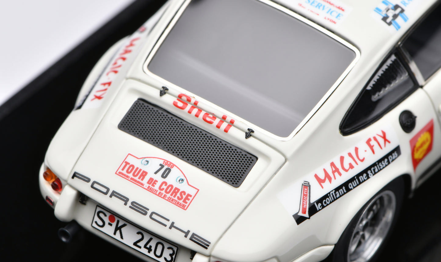 1:43 MakeUp Porsche 911 R "Porsche System"Tour de Corse 1969 winner No.70 VM199