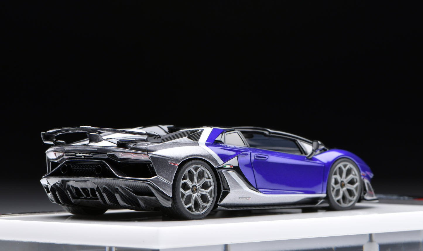 1:43 MakeUp Lamborghini Aventador SVJ Roadster Ad Personam 2tone Paint EM669C