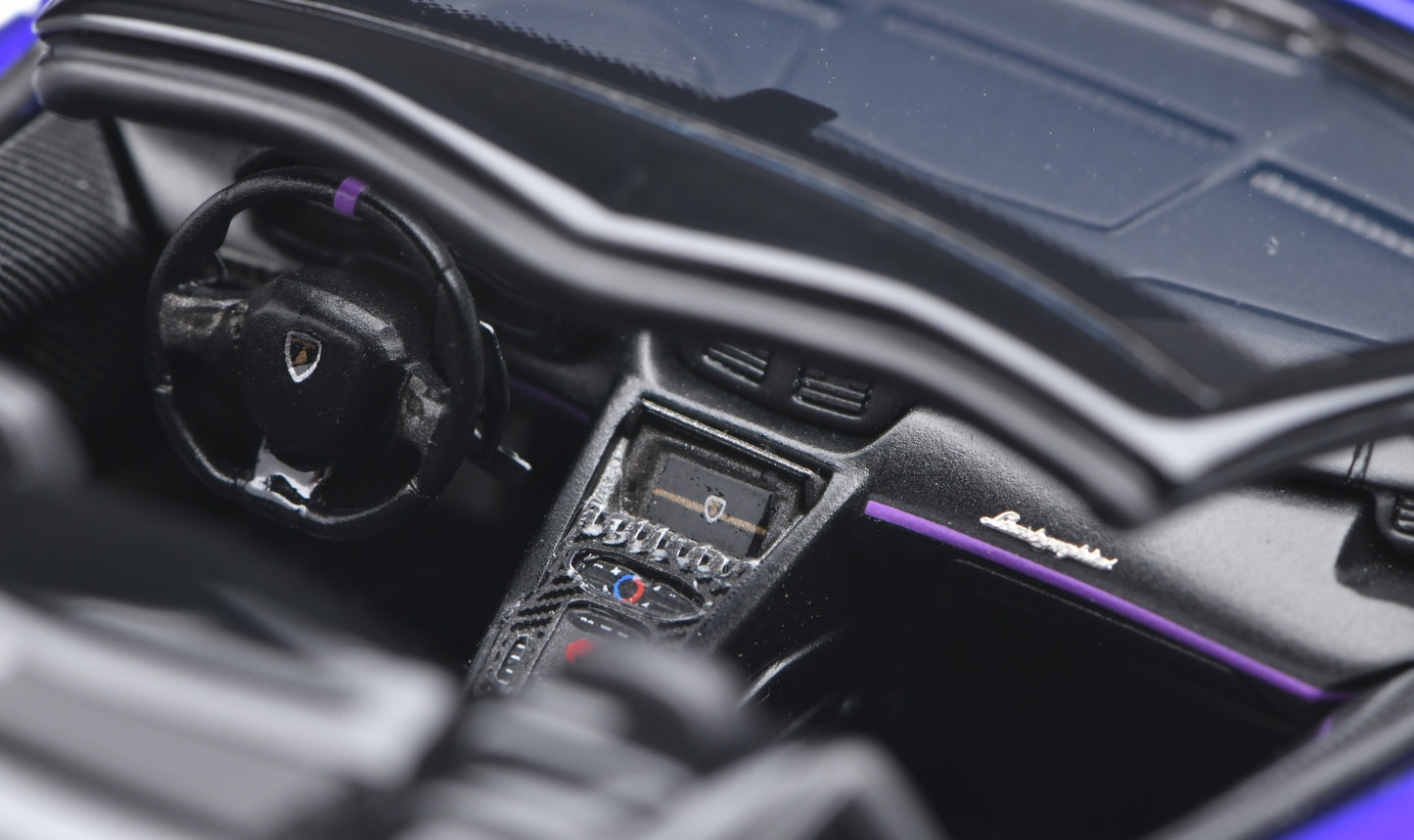 1:43 MakeUp Lamborghini Aventador SVJ Roadster Ad Personam 2tone Paint EM669C