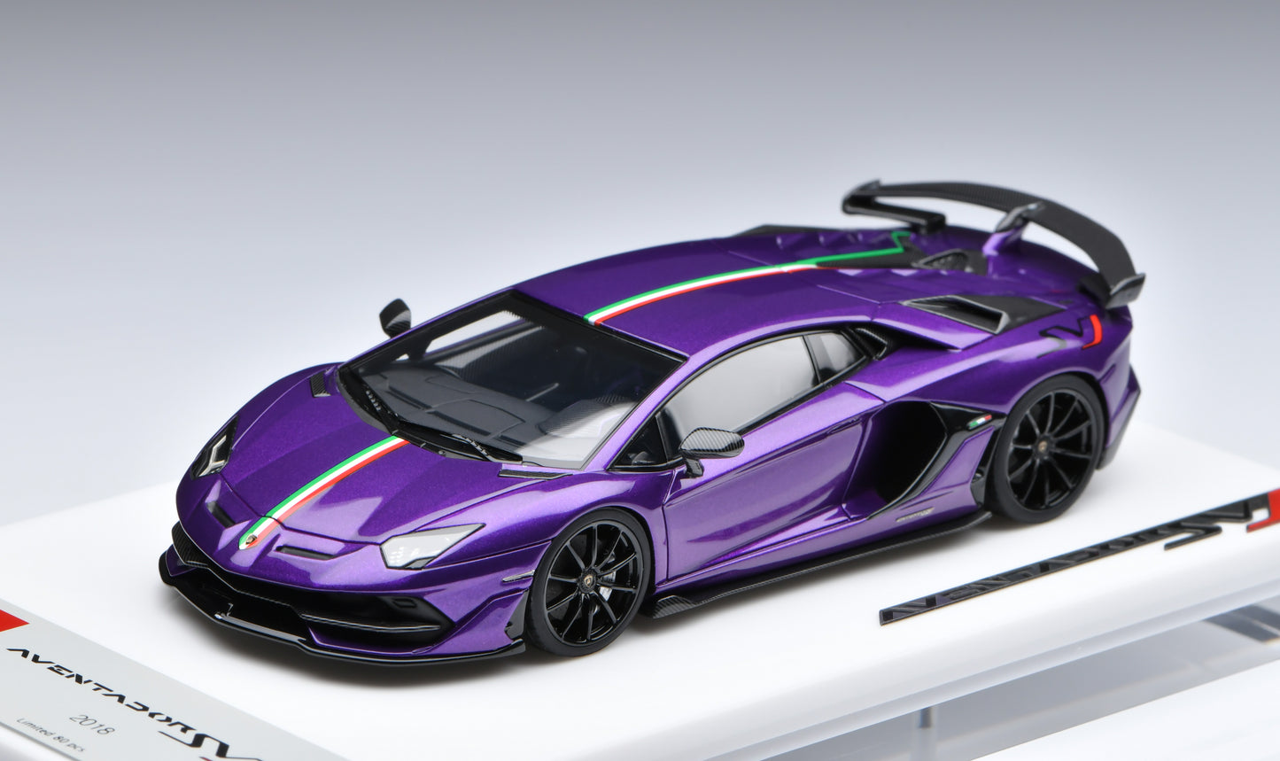 1:43 MakeUp Lamborghini Aventador SVJ 2018 (Nireo wheel)Viola Pasifae EM513G