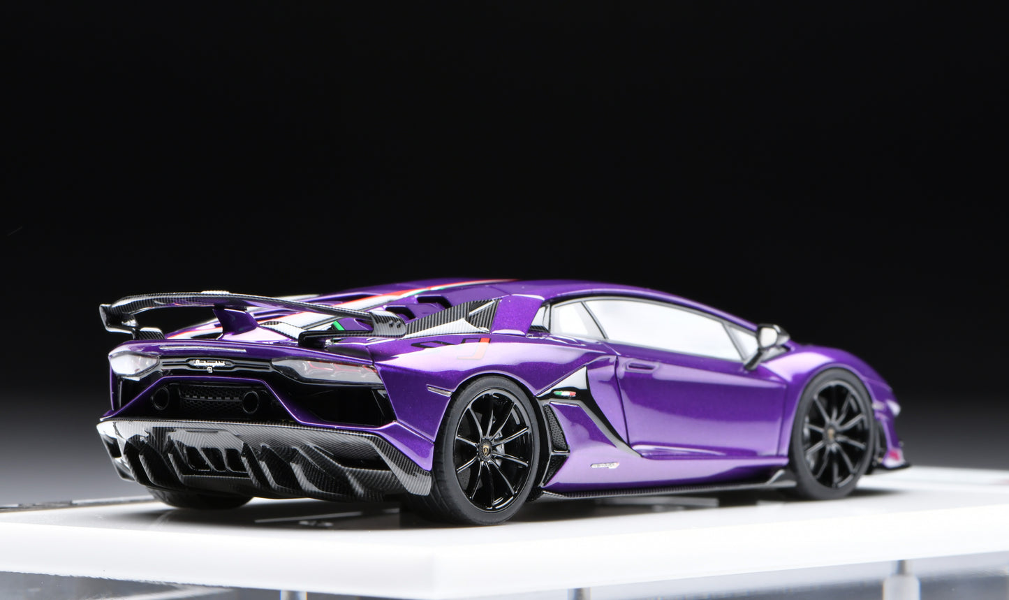 1:43 MakeUp Lamborghini Aventador SVJ 2018 (Nireo wheel)Viola Pasifae EM513G