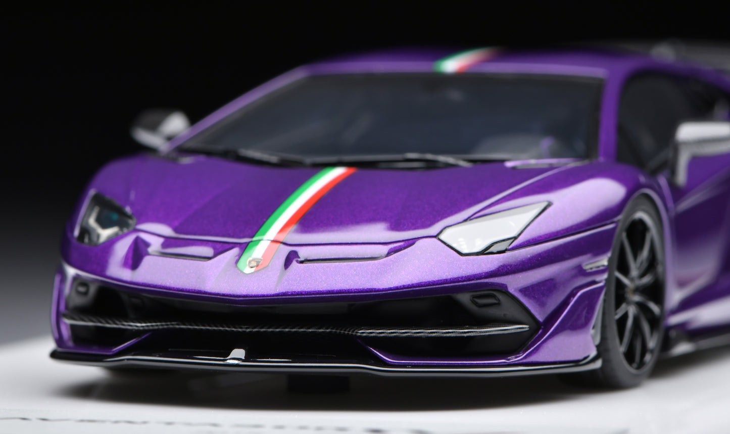 1:43 MakeUp Lamborghini Aventador SVJ 2018 (Nireo wheel)Viola Pasifae EM513G
