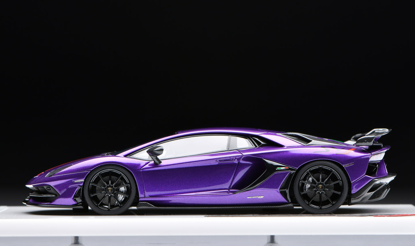 1:43 MakeUp Lamborghini Aventador SVJ 2018 (Nireo wheel)Viola Pasifae EM513G