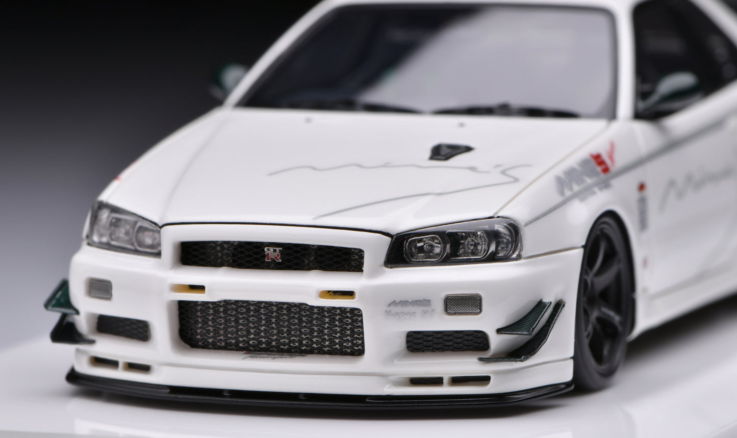 1:43 MakeUp Nissan Mine's Skyline GT-R R34 V-spec N1(RAYS Wheel) EM642