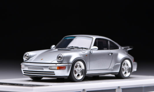 1:43 MakeUp Porsche 911(964)Turbo 3.6 Polar Silver Metallic VM158F