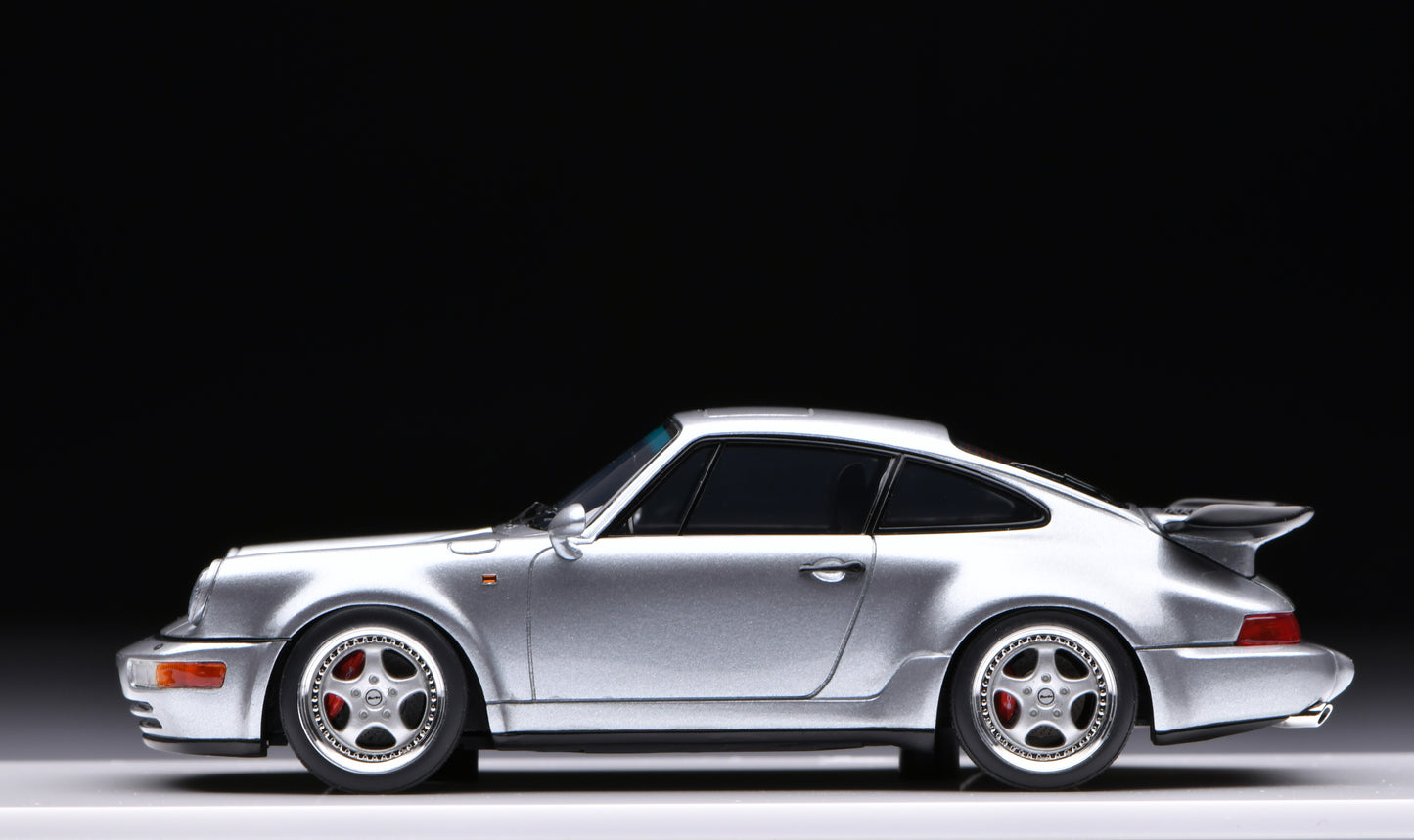 1:43 MakeUp Porsche 911(964)Turbo 3.6 Polar Silver Metallic VM158F