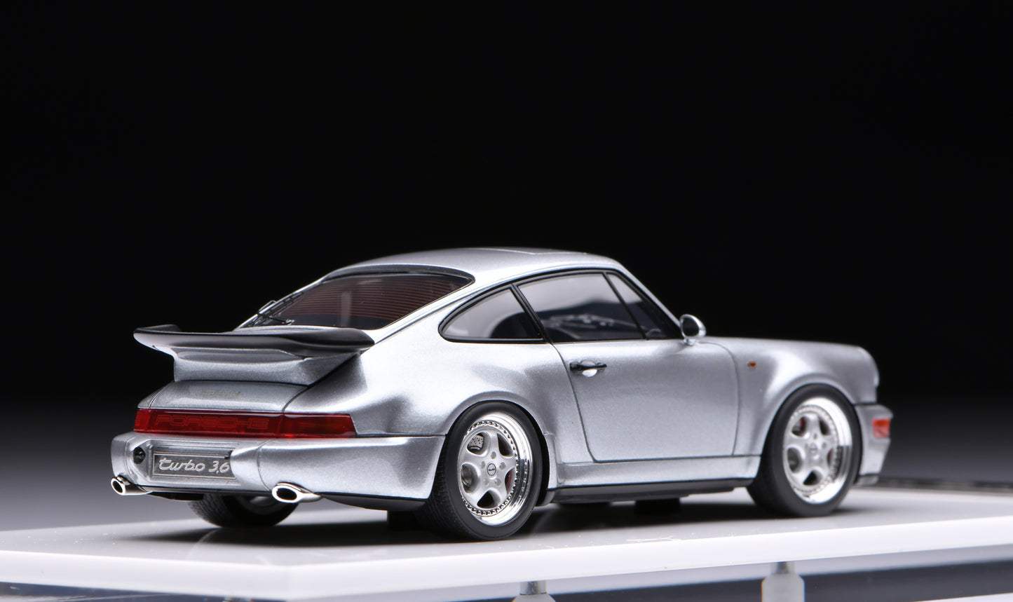 1:43 MakeUp Porsche 911(964)Turbo 3.6 Polar Silver Metallic VM158F