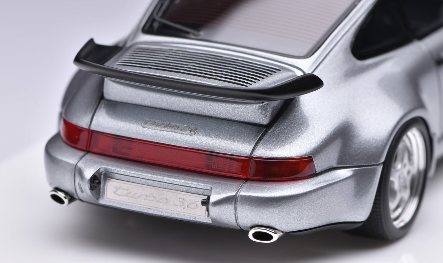 1:43 MakeUp Porsche 911(964)Turbo 3.6 Polar Silver Metallic VM158F