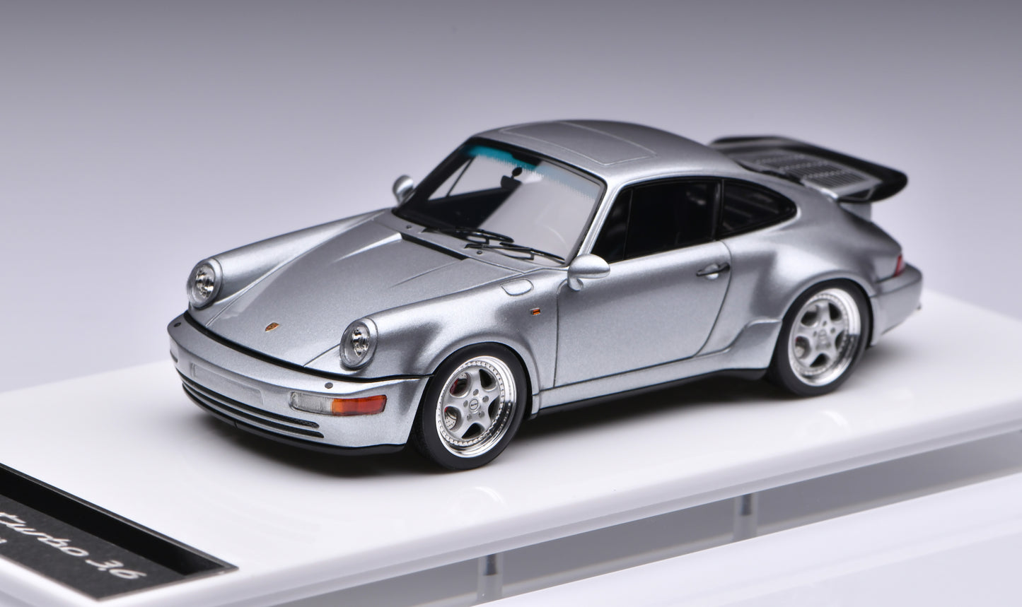 1:43 MakeUp Porsche 911(964)Turbo 3.6 Polar Silver Metallic VM158F
