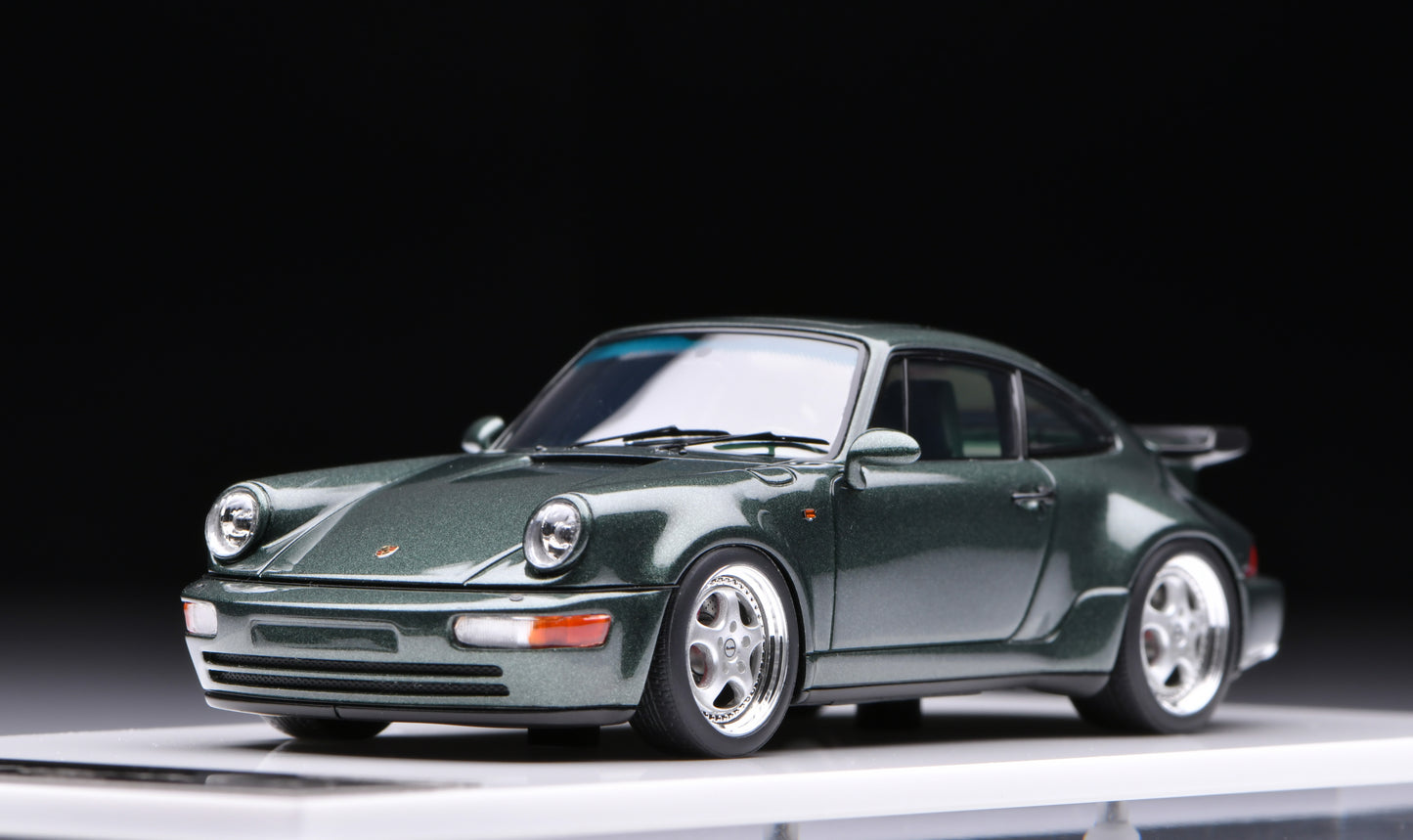 1:43 MakeUp Porsche 911(964)Turbo 3.6 Oak Green Metallic VM158J