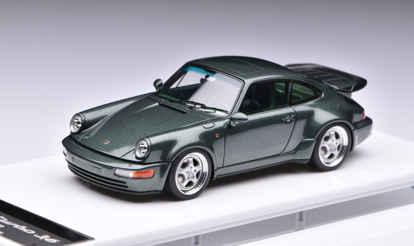 1:43 MakeUp Porsche 911(964)Turbo 3.6 Oak Green Metallic VM158J