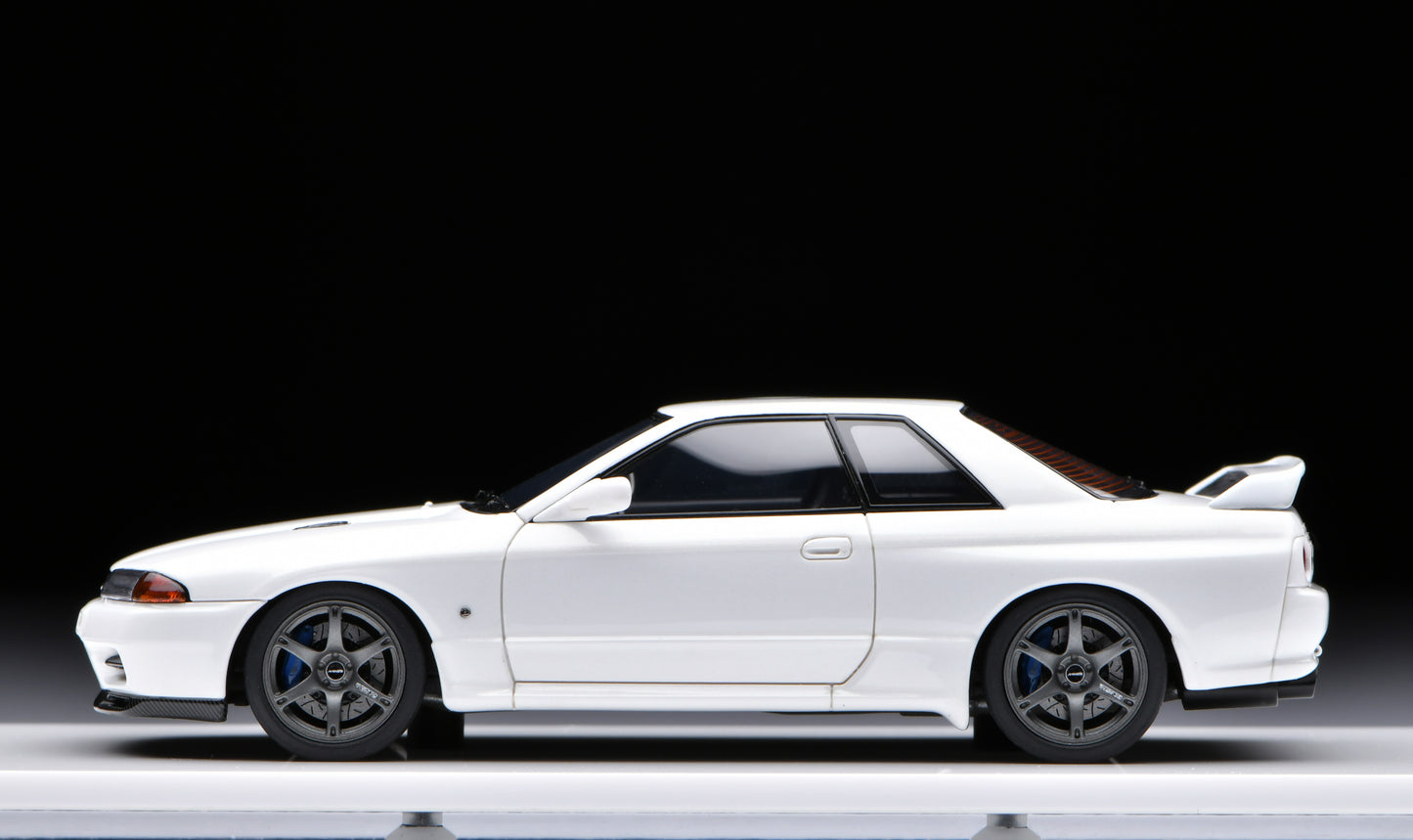 1:43 MakeUp BUILT BY LEGENDS Mine's Skyline GT-R R32 Shiranami White EM679A