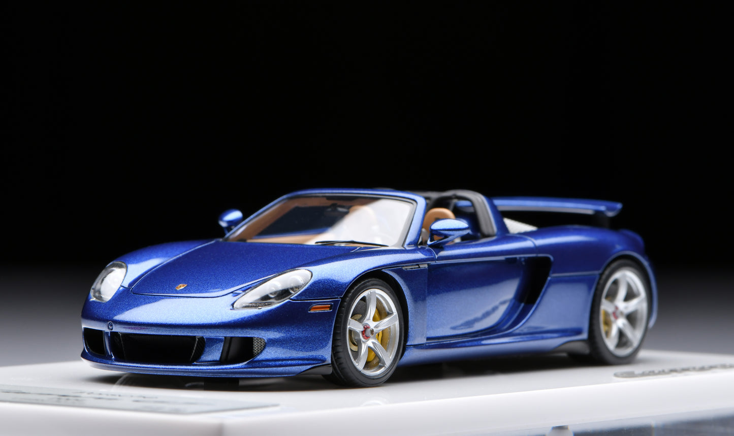 1:43 MakeUp Porsche Carrera GT(Rear wing up)  Topaz Blue Metallic EM567J