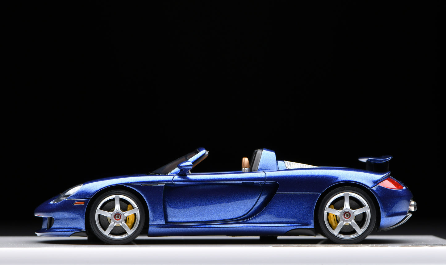 1:43 MakeUp Porsche Carrera GT(Rear wing up)  Topaz Blue Metallic EM567J