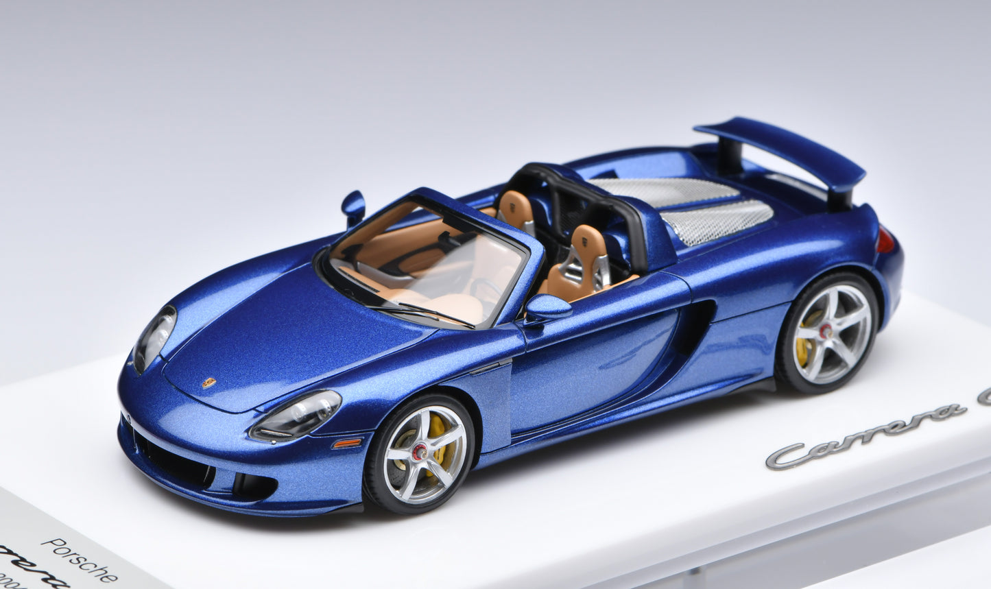 1:43 MakeUp Porsche Carrera GT(Rear wing up)  Topaz Blue Metallic EM567J
