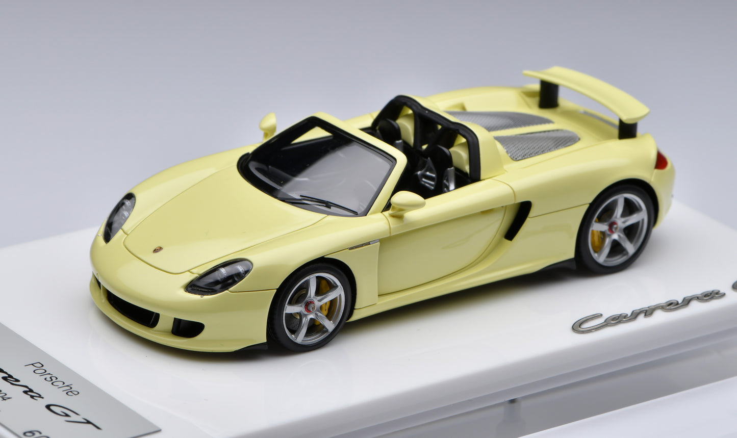 1:43 MakeUp Porsche Carrera GT(Rear wing up) Condor Yellow EM567I