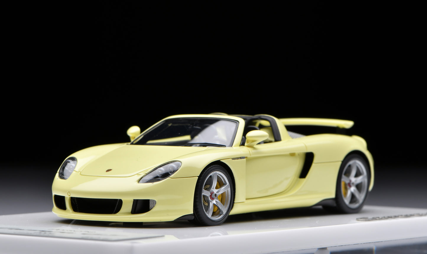 1:43 MakeUp Porsche Carrera GT(Rear wing up) Condor Yellow EM567I