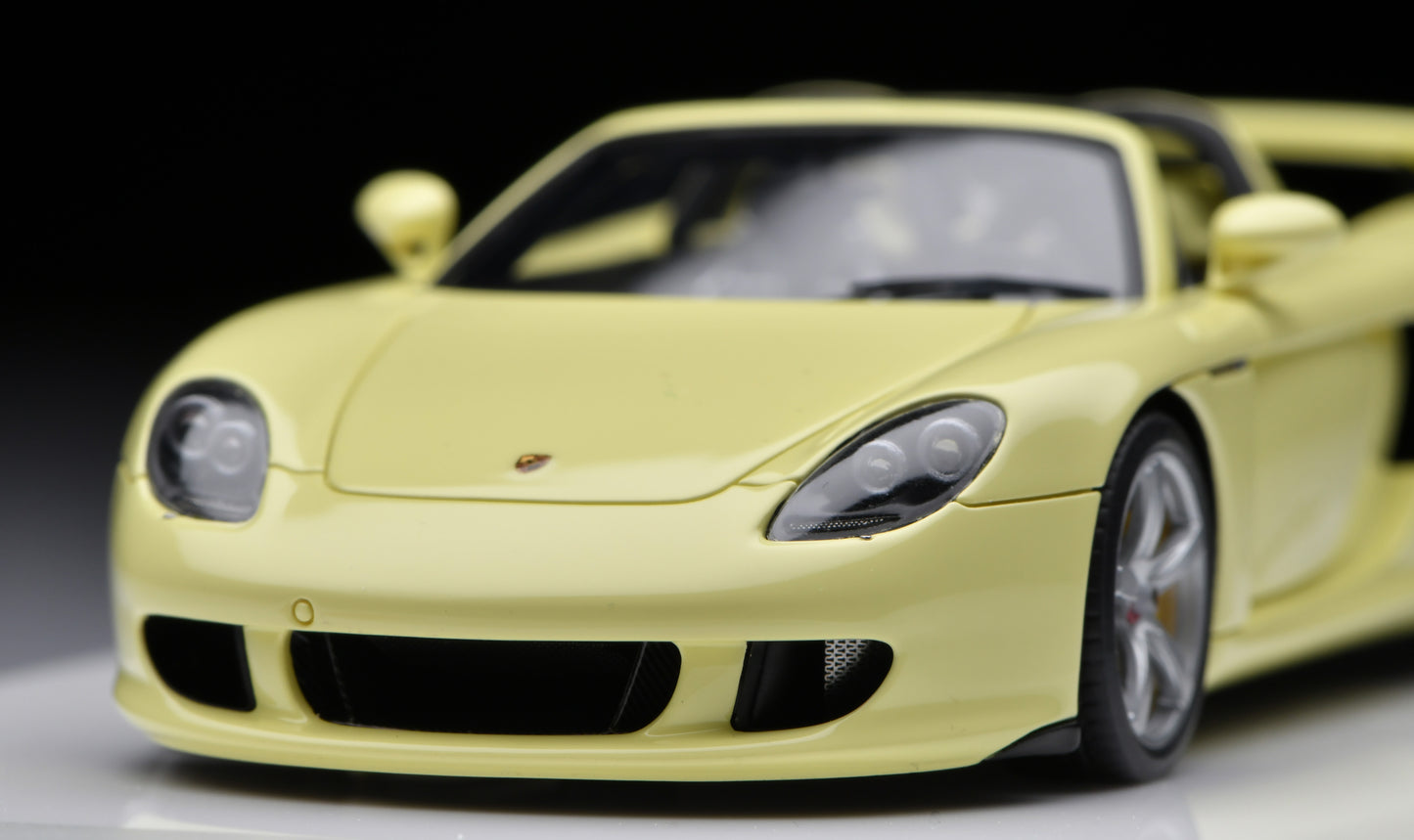 1:43 MakeUp Porsche Carrera GT(Rear wing up) Condor Yellow EM567I