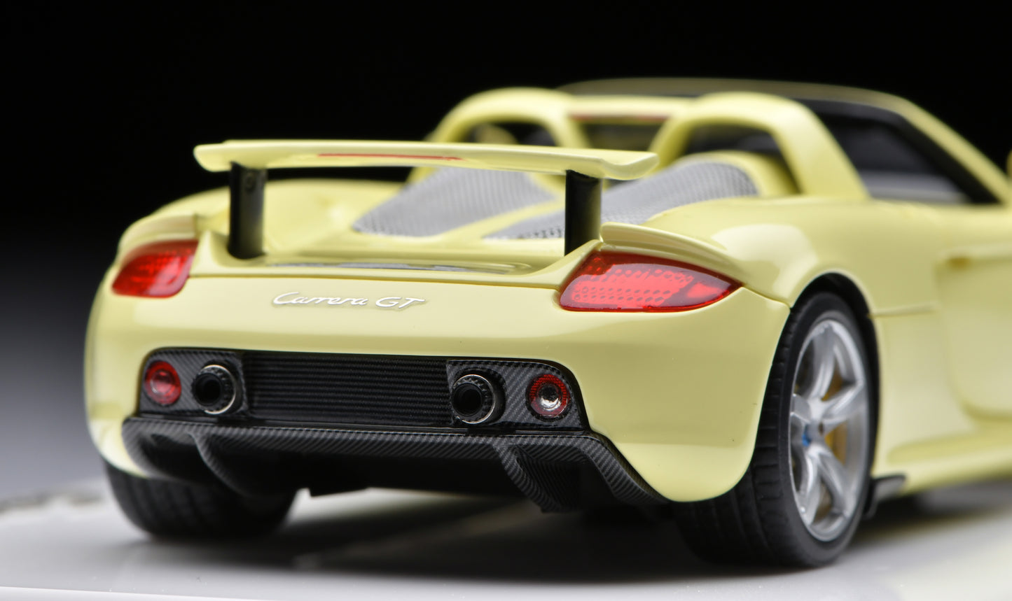 1:43 MakeUp Porsche Carrera GT(Rear wing up) Condor Yellow EM567I