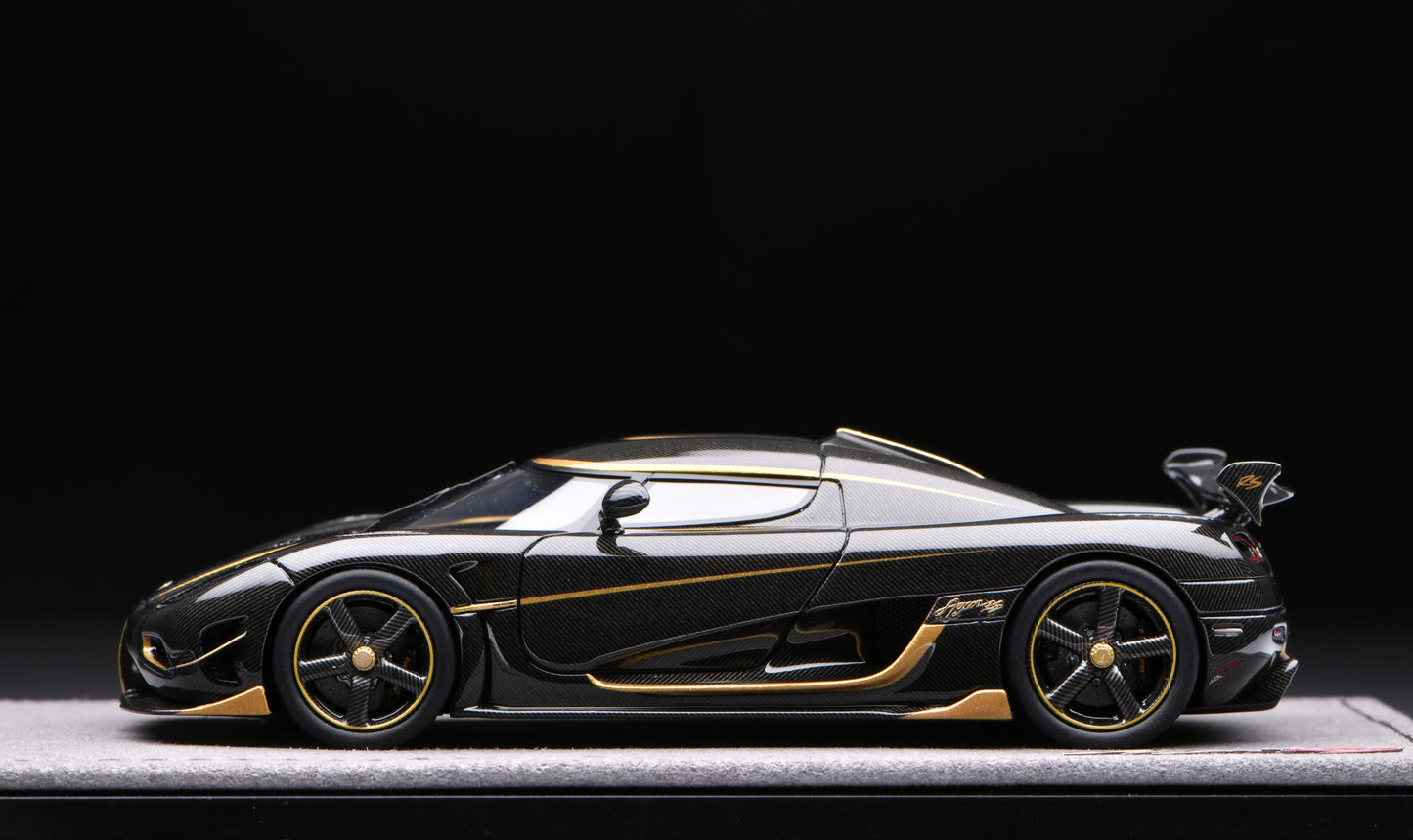 1:43 Gryning Koenigsegg Agera RS Carbon/Golden stripe