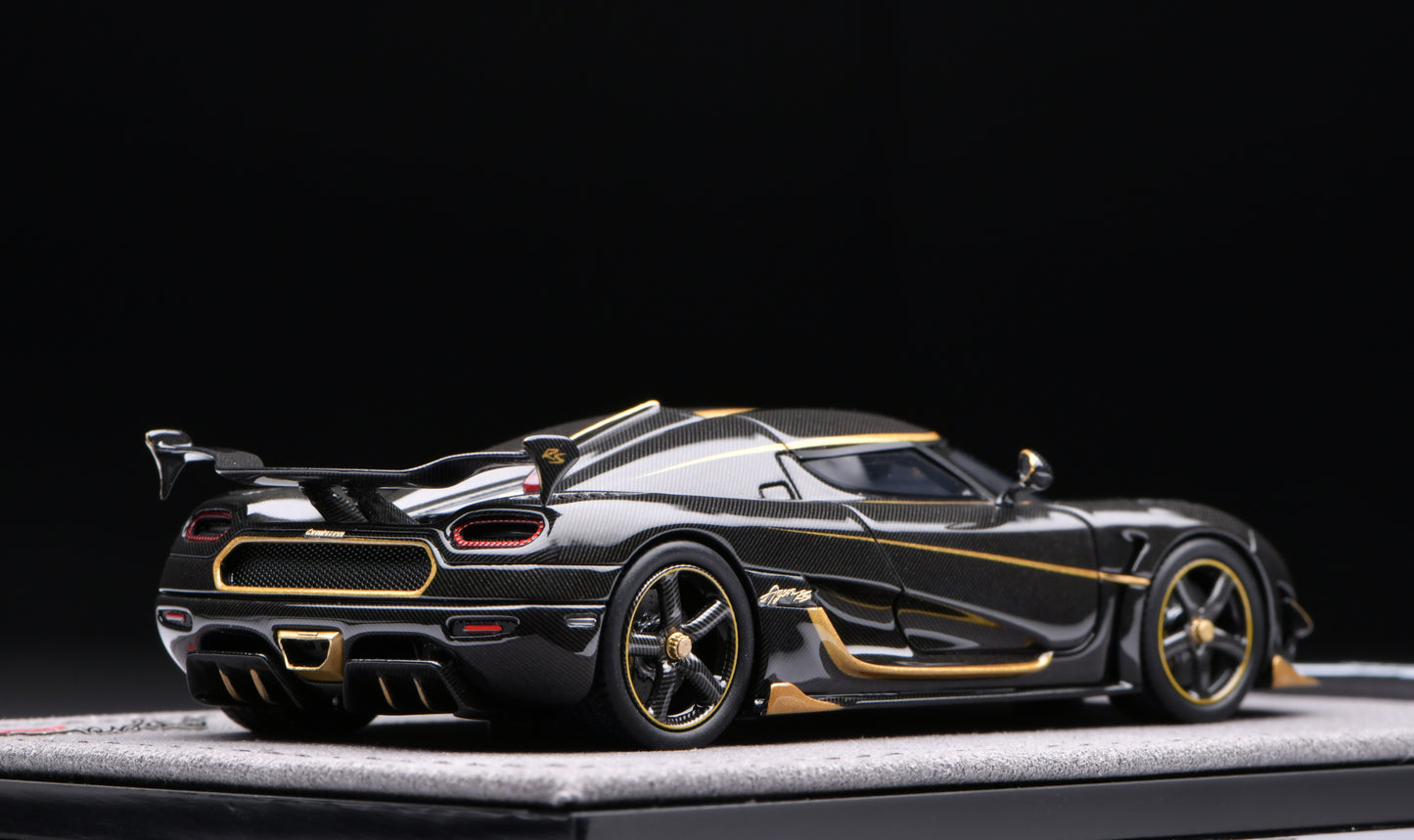 1:43 Gryning Koenigsegg Agera RS Carbon/Golden stripe